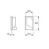 Zaślepka pod 90° handlowa Marella M 16029.2 antracyt metalik, 18 mm, zdjecie - zdjecie №4 - small