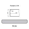Blat Luxeform S148/R3-2 U Marmur Toledo 3050х900х38mm, kupic - zdjecie №2 - small