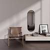 Lustro Ross w metalowej czarnej ramie model 1 600x1800 mm - small