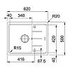 Zlewozmywak wbudowywany Fragranit+ Basis BFG 611-62 Onyx Franke 114.0676.303, kupic - zdjecie №2 - small