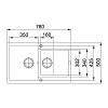 Zlewozmywak wbudowywany Fragranit+ Maris MRG 651-78 Onyx Franke 114.0675.989, kupic - zdjecie №2 - small