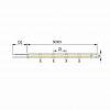Taśma LED COB, 320 LEDs /m, 12W, 12V, IP20, światło dzienne, 4000К, nie drogie - zdjecie №3 - small