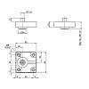 Nóżka meblowa Ferro Fiori M 12030, h=16, max 200kg, czarny, zdjecie - zdjecie №4 - small