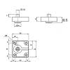 Nóżka meblowa Ferro Fiori M 12030, h=16, max 200kg, czarny, zdjecie - zdjecie №4 - small