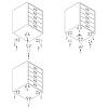 Nóżka meblowa Ferro Fiori M 12040, h=100, max 200kg, aluminium, cena - zdjecie №5 - small