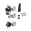 WingLine L, zestaw jezdny bez samozamykacza, 25 kg, czarny, prawy (9278606) Hettich - small