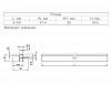 Profil GOLA do modułu górnego Ferro Fiori z rowkiem na LED L=4100 mm type L, alumin. nieanod., zdjecie - zdjecie №4 - small