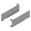 Zestaw zaślepek AVENTOS HF/HS/HL top, gładki, prawy+lewy, nadrukowany jasnoszary/inox - small