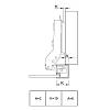 Zawias do profilu aluminiowego, Clip-On, 95°, półnakładany, z cichym domykiem, liniowy prowadnik, matowa czerń, 3D Muller profi line, zamowienie - zdjecie №6 - small
