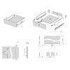 Komplet szuflad Muller Box profi line 3D L=350 Н=95 Antracyt, zdjecie - zdjecie №4 - small
