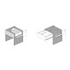 Komplet szuflad Muller Box profi line 3D L=450 Н=127 Antracyt, nie drogie - zdjecie №3 - small
