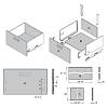 Komplet szuflad Muller Box profi line 3D L=450 Н=238 Biały, cena - zdjecie №5 - small