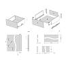 Komplet szuflad Muller Box profi line 3D L=500 Н=178 Biały, zdjecie - zdjecie №4 - small