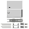 Komplet szuflady Muller Box profi line 3D L=500 Н=238 Biały, kupic - zdjecie №2 - small