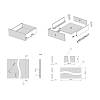 Komplet szuflad Muller Box profi line 3D L=500 Н=127 Antracyt, zdjecie - zdjecie №4 - small