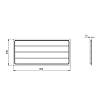 Suszarka do naczyń 450mm chrom z ramą Wariant-3 (2023) (WE06.5824.01.001) Rejs, od producenta - zdjecie №8 - small