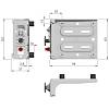 Zawieszka LIBRA H11 lewa wciskana 120-160 kg, Italiana Ferramenta (63425013ZN), kupic - zdjecie №2 - small