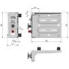 Zawieszka LIBRA H11 prawa wciskana 120-160 kg, Italiana Ferramenta (63425023ZN), kupic - zdjecie №2 - small