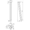 Noga meblowa HAIRPIN Leg Slant h71cm, czarny, nie drogie - zdjecie №3 - small