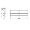 Zaślepka panelu AGT LB-2200-A 231 Biały PE 2800х92х18mm, zdjecie - zdjecie №4 - small