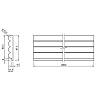 Zaślepka panelu AGT LB-2200-B 231 Biały PE 2800х98х18mm, zdjecie - zdjecie №4 - small