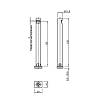 Stopka REKORD H=128mm szczytowa/Ø12mm L130mm/reg.otwór 120mm/150kg,Italiana Ferramenta, nie drogie - zdjecie №3 - small