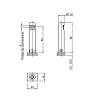 Stopka REKORD H=60mm szczytowa/Ø12mm L62mm/reg.otwór 52mm/150kg,Italiana Ferramenta, nie drogie - zdjecie №3 - small