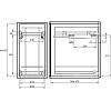 Cargo 300mm grafit, mocowane centralnie częściowego przedłużenia Partner VIBO (EGPHM30B2BGR), kupic - zdjecie №2 - small