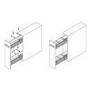 Membrana do butelek w cargo 150mm grafit, Partner VIBO (EDB1504P), zdjecie - zdjecie №4 - small