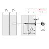 Jednostronny łącznik sekcyjny z samowiercącym wkrętem z płaską główką do płyt 18-20mm, nikiel, Italiana Ferramenta, kupic - zdjecie №2 - small