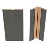 Profil MDF 2002 3022 Królewski szary supramat 2800х48х3mm - small