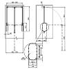 Pantograf 450-600mm 12 kg z amortyzatorem gazowym, biała Muller, kupic - zdjecie №2 - small