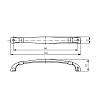 Uchwyt Marella CL 15063.096 srebro, zdjecie - zdjecie №4 - small