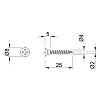 Wkręty samowiercące 4,0х25 mm, ocynkowane, nie drogie - zdjecie №3 - small