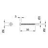 Wkręty samowiercące 3,0х30 mm, ocynkowane, nie drogie - zdjecie №3 - small