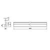 Zaślepka panelu AGT LB-3783-A 248 Teak 2800х26х18мм - small