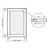 Front z rattanu z plecionką w formie taśmy w ramie z MDF, bez powłoki, 19 - 22 mm., kupic - zdjecie №2 - small