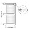 Front z rattanu z plecionką w formie taśmy w ramie z MDF, bez powłoki, 19 - 22 mm., nie drogie - zdjecie №3 - small