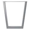 Podstawa do stołu V, 600x80mm, h = 725mm, szary Ral 9006 (Muar) - small