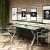 Podstawa do stołu X, 600x80mm, h = 725mm, szary Ral 9006 (Muar), cena - zdjecie №5 - small