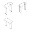 Table base O bar, 400x60mm, h = 1100mm, anthracite Ral 7016 (Muar), nie drogie - zdjecie №3 - small