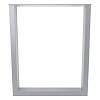 Podstawa do stołu O, 600x80mm, h = 725mm, szary Ral 9006 (Muar) - small