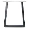 Podstawa do stołu U, 600x80mm, h = 725mm, antracyt Ral 7016 (Muar) - small