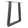 Podstawa do stołu U, 600x80mm, h = 725mm, antracyt Ral 7016 (Muar), kupic - zdjecie №2 - small
