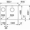 Zlewozmywak do podbudowy Fragranit + Maris MRG 160-34-15SBL Łupkowy Szary 125.0716.378 Franke, nie drogie - zdjecie №3 - small