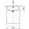 Komora do podbudowy stalowa Smart SRX 110-50 Stal szlachetna szczotkowana 122.0720.293 Franke, kupic - zdjecie №2 - small