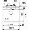 Zlewozmywak wbudowywany Fragranit+ Maris MRG 610-52 Łupkowy Szary 114.0716.339 Franke, nie drogie - zdjecie №3 - small
