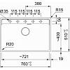 Zlewozmywak wbudowywany Fragranit+ Maris MRG 610-72 Czarny mat 114.0661.768 Franke, zdjecie - zdjecie №4 - small