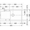 Zlewozmywak wbudowywany Fragranit+ Maris MRG 611-97 XL Łupkowy Szary 114.0716.345 Franke, zdjecie - zdjecie №4 - small