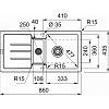 Zlewozmywak wbudowywany Fragranit+ Strada SAG 651-86 Łupkowy Szary 114.0716.350 Franke, kupic - zdjecie №2 - small